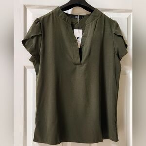 Olive Green Women's Top